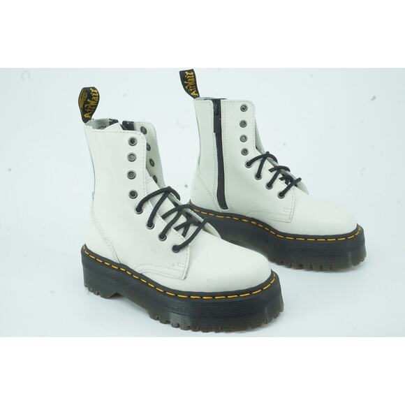 Doc Martens Jadon Platform White combat ankle boots size 5 M laces Dr. Womens - Picture 10 of 12